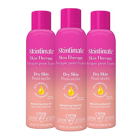 3-Pack 7-Oz Skintimate Women's Skin Therapy Dry Skin Shave Gel (Strawberry) $5.84 ($1.95 each) w/ S&S + Free Shipping w/ Prime or on $35+