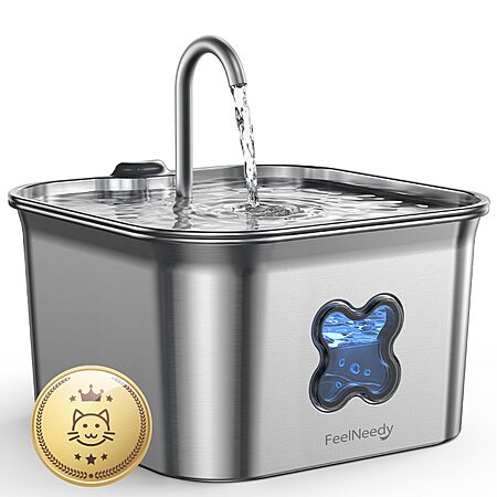 Save 50% on the 2.8L Stainless Steel Cat Fountain!