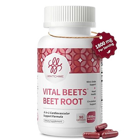 90-Ct iMATCHME Vital Beets 1800mg Beet Root Capsules
