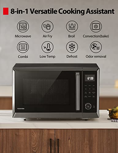 Toshiba Airfryer $199 + Free Shipping - ML2-EC10SA(BS) 8-in-1 Countertop Microwave with Air Fryer Microwave Combo, Convection, Broil, Odor removal