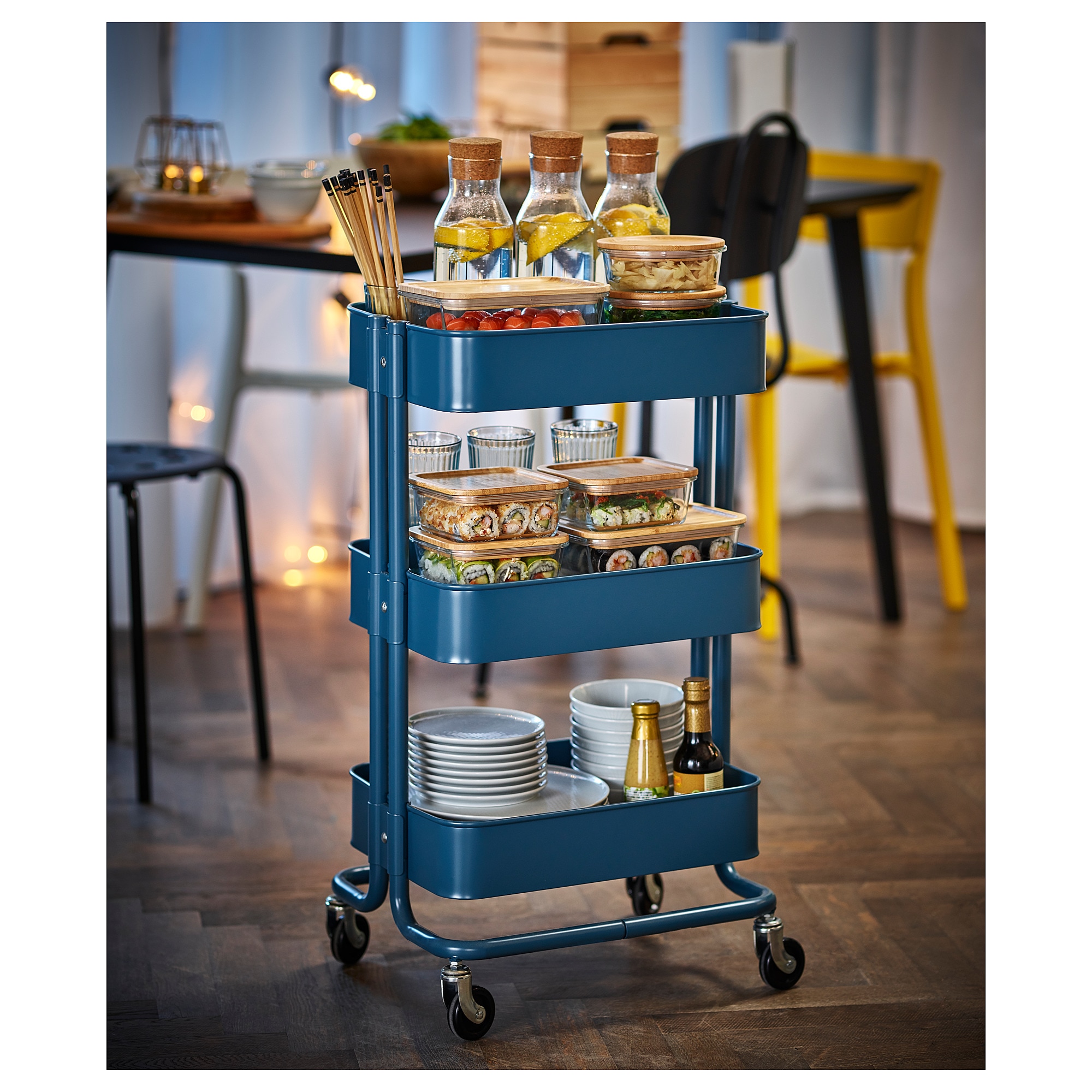 Ikea Raskog Utility Cart Blue For 18 Ymmv Slickdeals Net