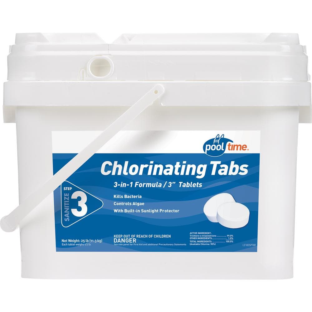 Pool Time 25 lbs. Chlorinating Tablets as low as $73 @ Homedepot