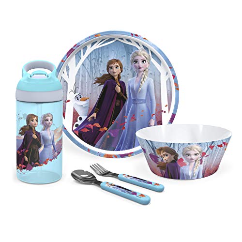 5-Pc Zak Designs Disney Frozen II Kids Dinnerware Set w/ Plate, Bowl, Water Bottle, & Utensils $13.28 + Free Shipping w/ Prime or Orders $25+