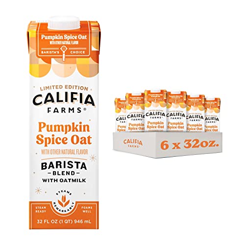 6-Pk 32-Oz Califia Farms Pumpkin Spice Barista Blend Oat Milk $12.10 + Free Shipping w/ Prime or Orders $25+