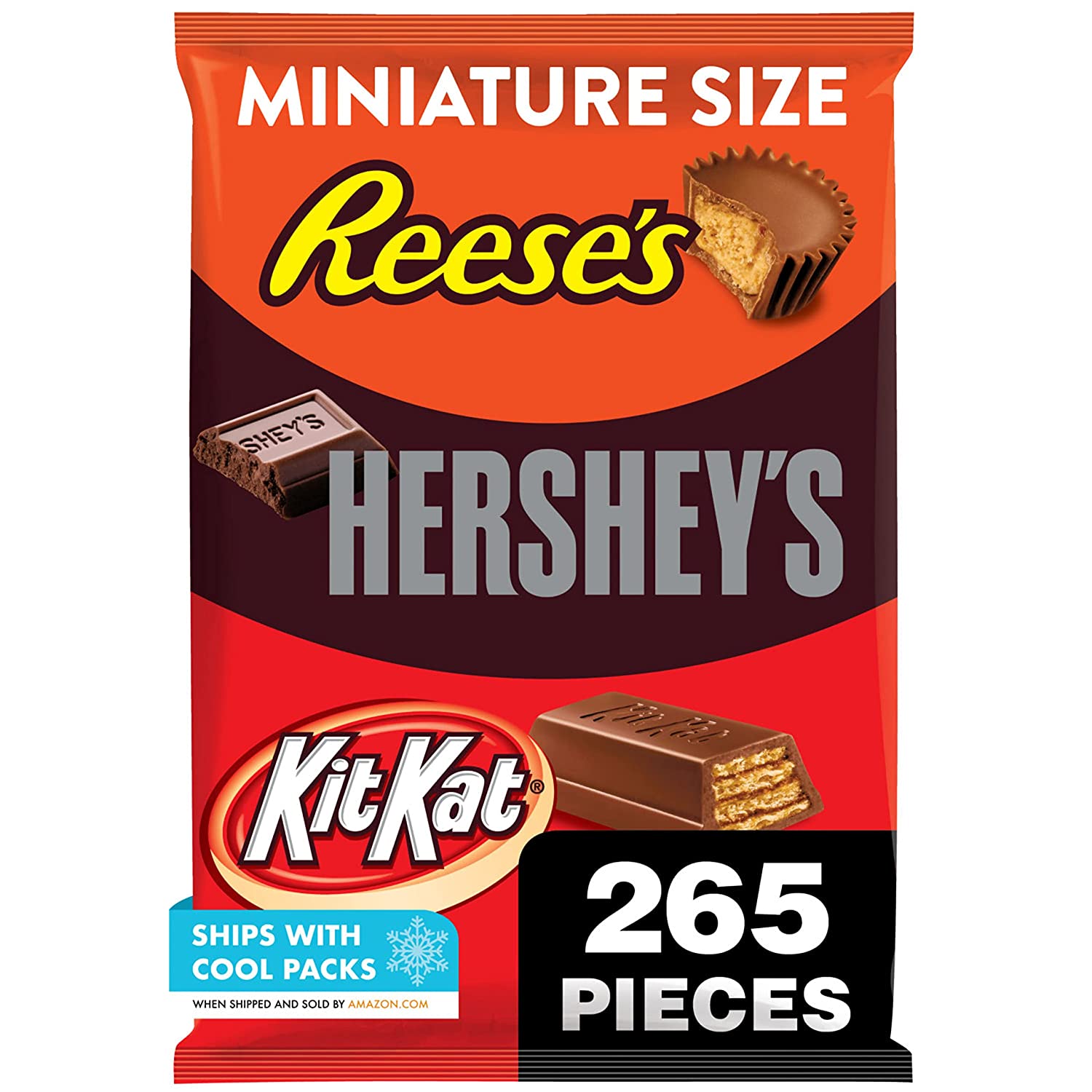 265-Piece REESE'S, HERSHEY'S and KIT KAT Milk Chocolate Bite Size Assortment $18.29 + Free Shipping w/ Prime or Orders $25+