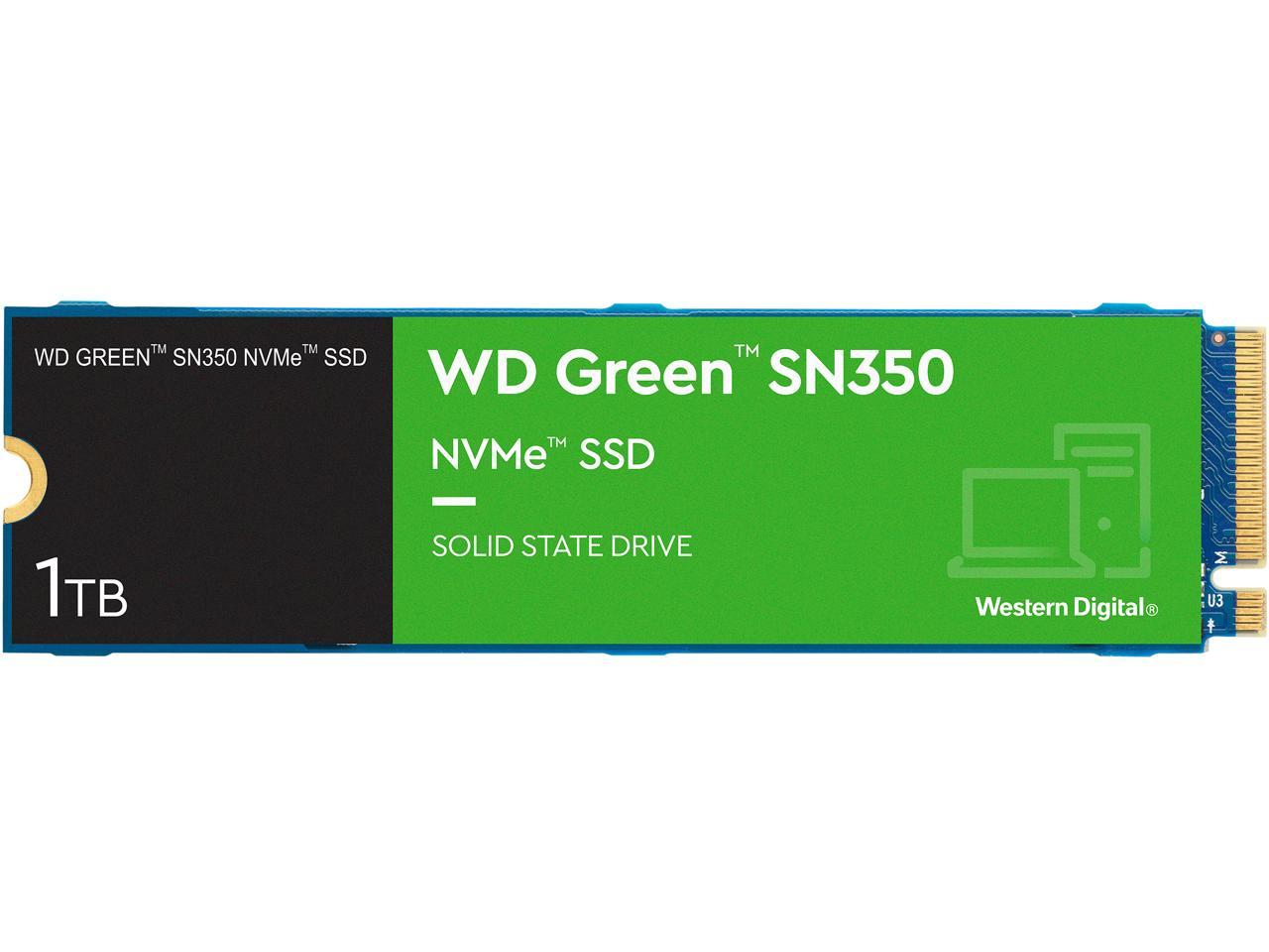 1TB Western Digital Green SN350 NVMe M.2 2280 PCI-E 3.0 x4 Internal Solid State Drive SSD $38 + Free Shipping
