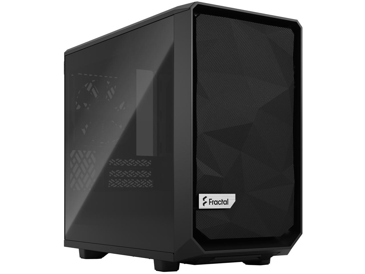 Fractal Design Meshify 2 Nano Black TG Mini ITX Dark Tinted Tempered Glass Computer Case 50