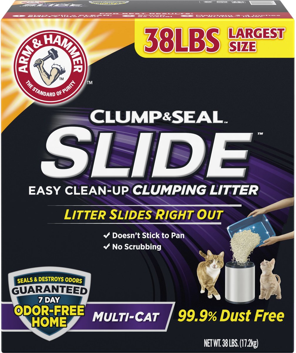 New Chewy Customers: 38-Lb Arm & Hammer Clump & Seal Slide Clay Cat Litter 2 for $21.83 w/ Autoship & Save