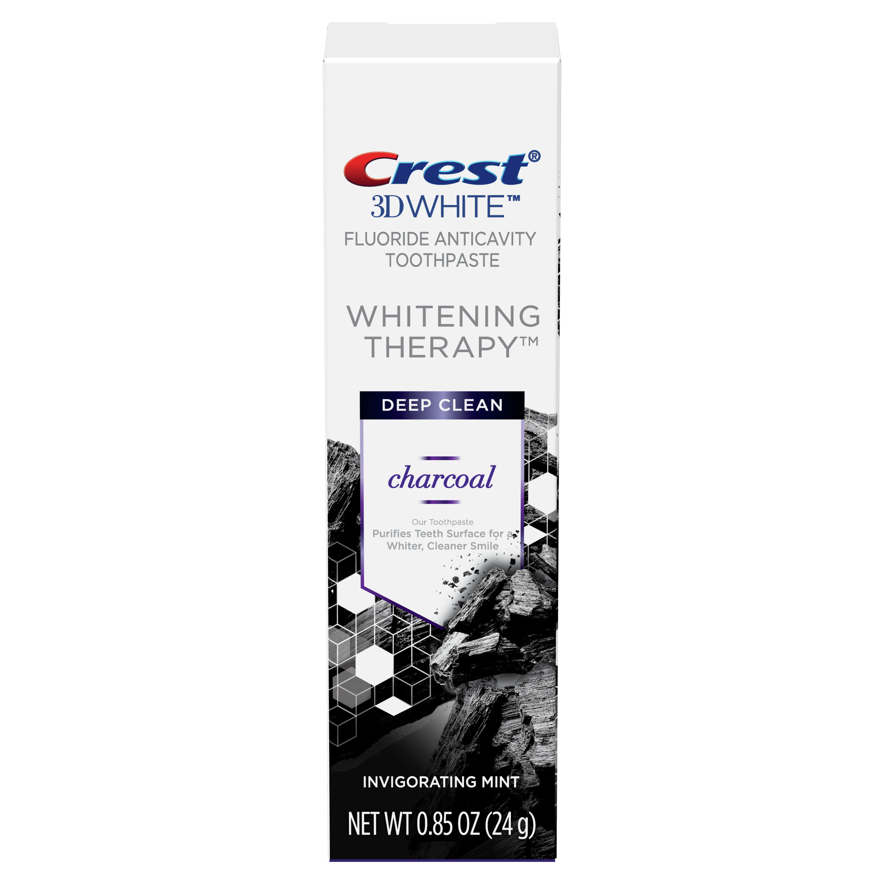 0.85-Oz Crest 3D White Whitening Therapy Charcoal Deep Clean Fluoride Toothpaste (Invigorating Mint) $0.97 + Free Store Pickup at Walmart