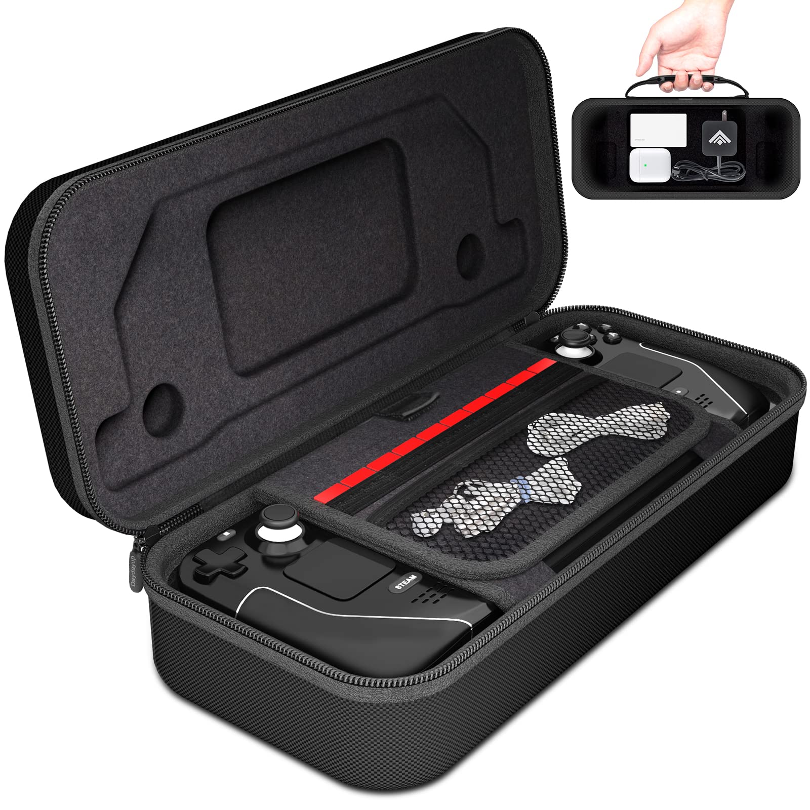 Daydayup Steam Deck Compatible Hard Shell Travel Carrying Case (Black) $2.20 + Free Shipping w/ Prime or Orders $25+