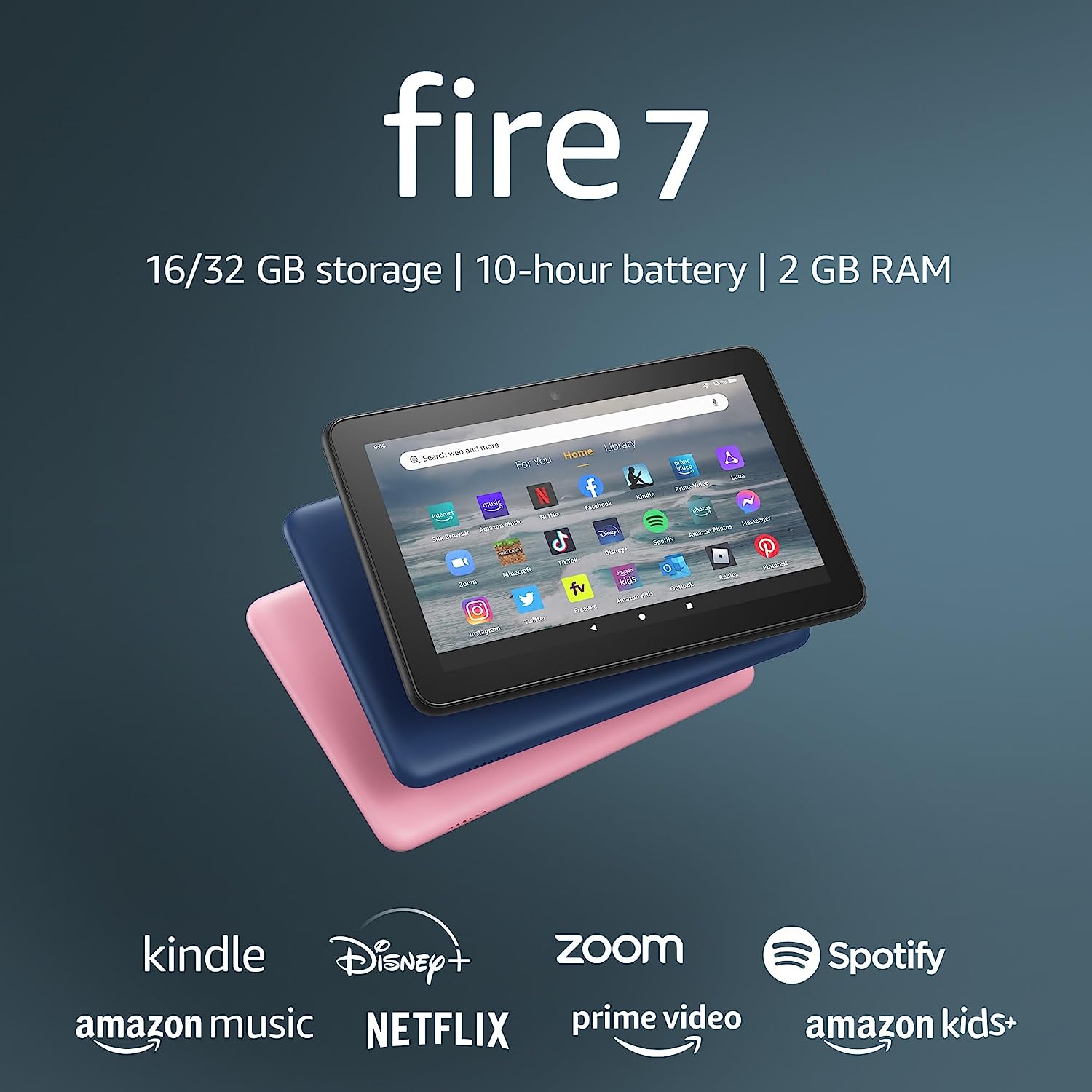 Amazon Prime Members Exclusive: 7" Amazon Fire 7 Tablet w/ 16GB Storage (Lockscreen Ad-Supported) $40 + Free Shipping