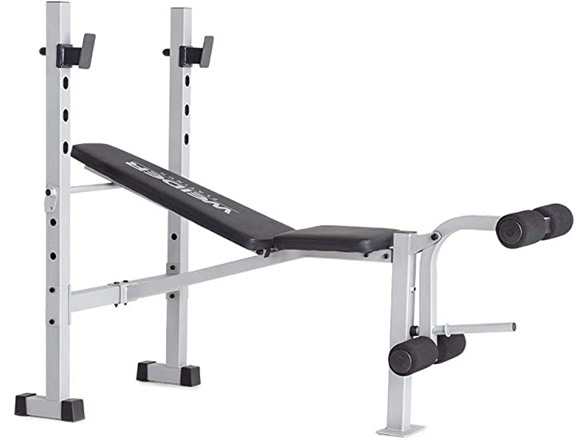 Weider Platinum Standard Weight Bench w/ Fixed Uprights & Integrated Leg Developer (410-Lb Capacity) $60 + Free Shipping w/ Amazon Prime
