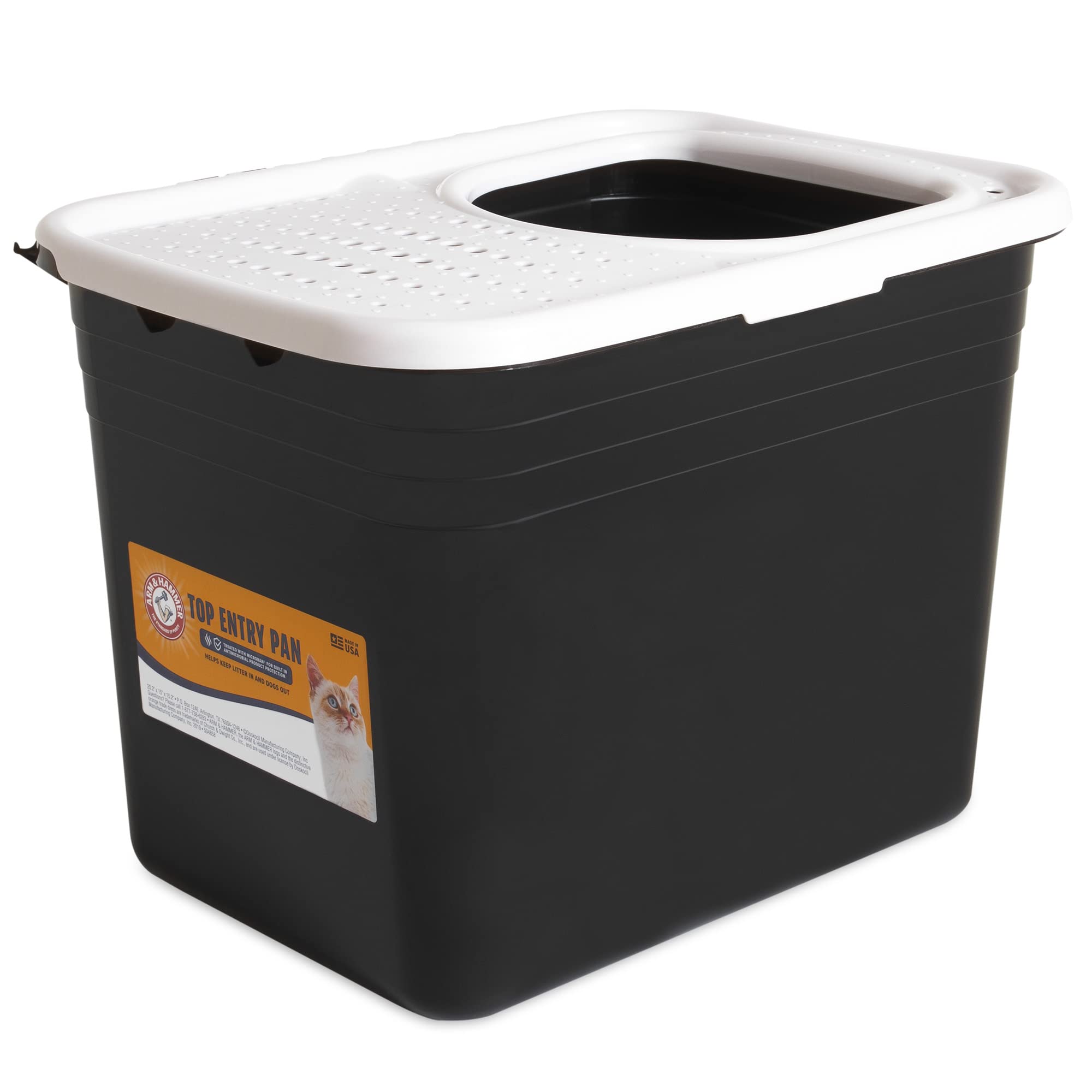 Petmate Premium Top Entry Cat Litter Box w/ Filter & Microban $19.03 w/ S&S + Free Shipping w/ Prime or on $35+