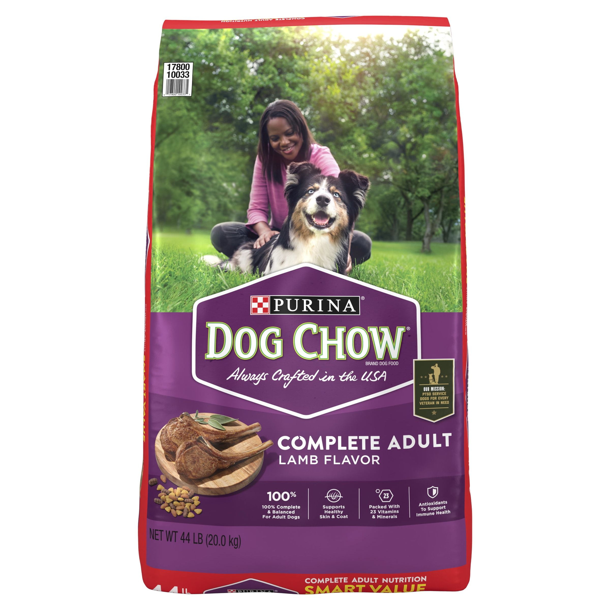 44-Lb Purina Dog Chow High Protein Real Lamb Flavor Dry Dog Food $26 + Free S&H w/ Walmart+ or $35+ $54.56