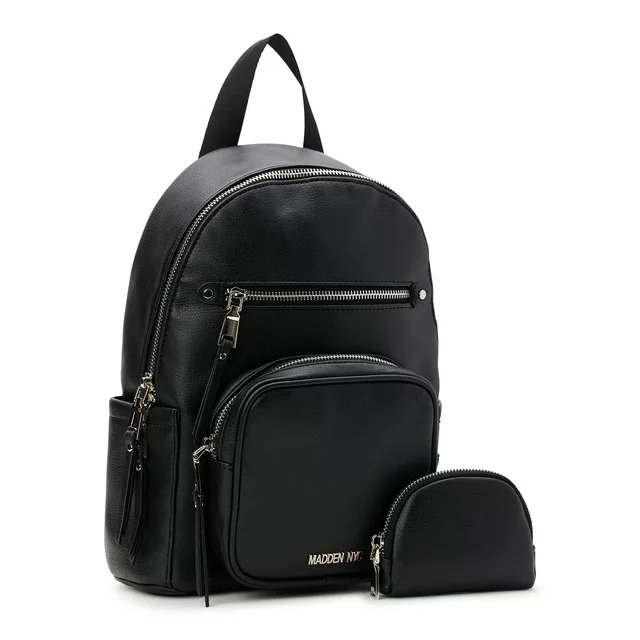 Madden NYC Women's Backpack (Black): Mini, Buckle Flap $12 + Free S&H w/ Walmart+ or $35+