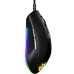 SteelSeries Rival 3 RGB Wired Optical Gaming Mouse w/ 6 Programmable Buttons $14