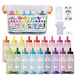 Tulip One-Step Tie-Dye Rainbow Party Kit w/ 18-Count Pre-Filled Bottles $9