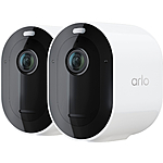 2-Pack Arlo Pro 4 Spotlight Security Camera (Black or White) $140 + Free Shipping