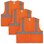 3-Pack Ergodyne Type R Class 2 Economy Hi-Vis Mesh Safety Vest (Orange, 2XL-3XL) $9.38 + Free Shipping w/ Prime or on $35+