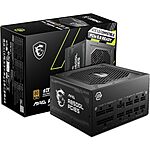 850W MSI MAG A850GL PCIE 5 &amp; ATX 3.0 Fully Modular 80+ Gold Gaming Power Supply $90 + Free Shipping
