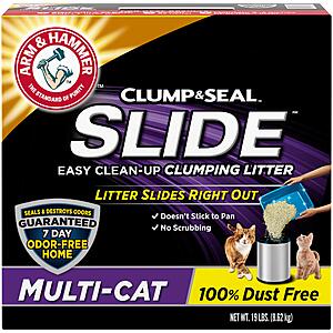 19-Lbs Arm & Hammer Clump & Seal Slide Multi-Cat Clumping Cat Litter