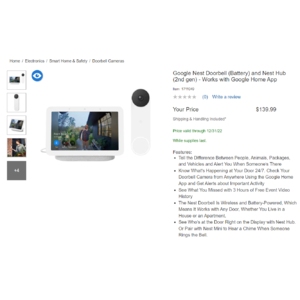 Nest doorbell camera sales costco