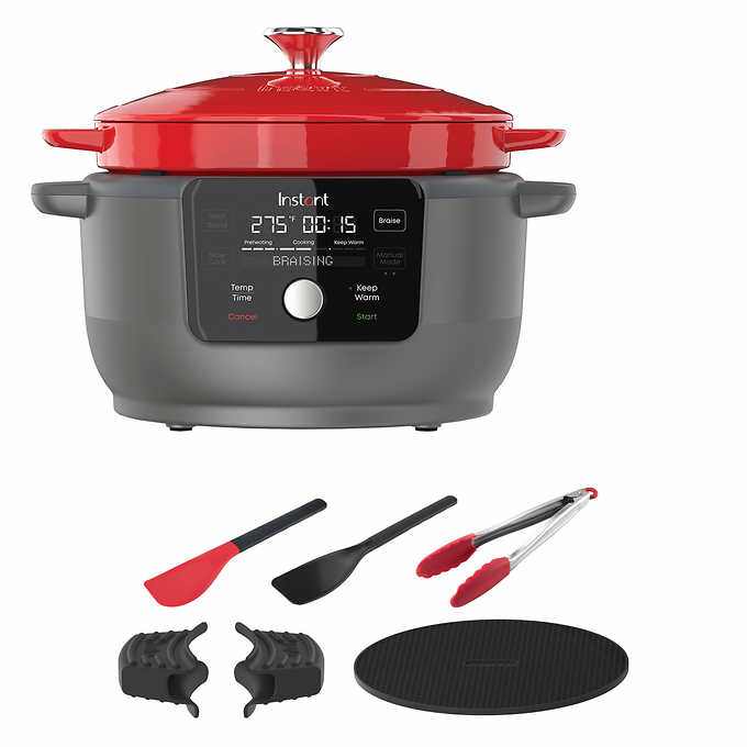 Costco Instant Precision 6 Quart Cast Iron Dutch Oven 129.99