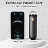 JISULIFE Handheld Fan with 4500 mAh Powerbank Max 37 Hours Runtime, Portable Battery Operated or USB Powered Folding Personal Fan, 3 Speeds-Black $15.19 with Free Shipping