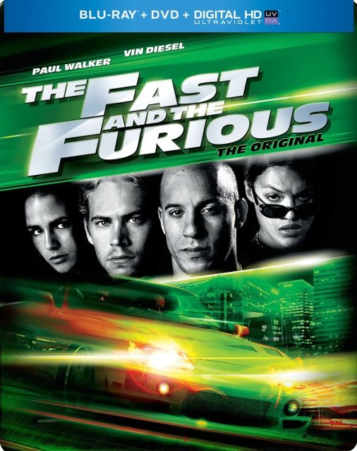 The Fast and the Furious (BD + Digital) Steelbook $7.99, Fast & Furious (BD + Digital) Steelbook $7.99 and more at best buy, walmart, amazon