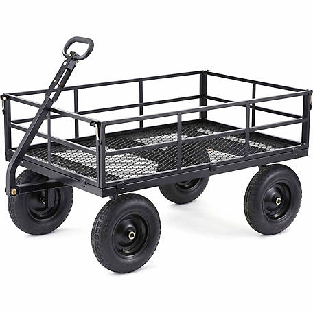 Groundwork 1,400-lb. Capacity Heavy-Duty Wagon Garden Cart for $99.99 + tax w/ free in store pick up $105.99