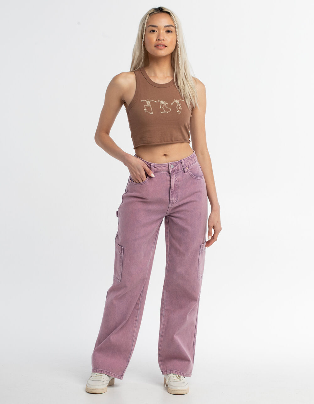 FULL TILT Women's Utility Carpenter Pants(Clearance sale)(Colors available: Purple)(Sizes available: 30,31,32) $9.89