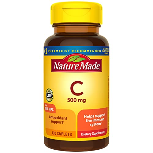 Nature Made Vitamin C 500 mg with Rose Hips, 130 tablets $4.73 Caplets w/ Subscribe & Save