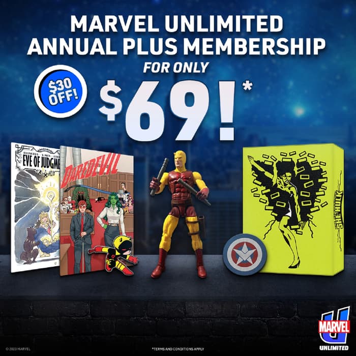 1 Year Marvel Unlimited Annual Plus Membership Exclusive Member Kit