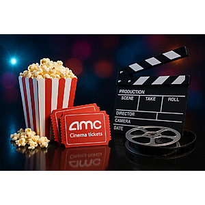 AMC Family Pack 4 Tickets + 1 Popcorn $49