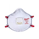 Milwaukee N95 Professional Multi-Purpose Valved Respirator with Gasket (10-Pack), White $13.97 at Home Depot
