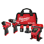 Milwaukee M12 FUEL 12V 3-Tool Drill/Driver/Tire Inflator Combo Kit $189 + Free Shipping