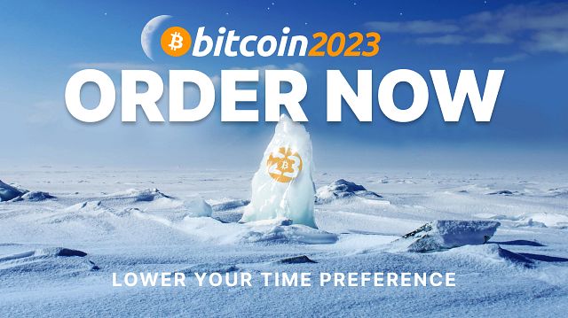 10% off any Bitcoin 2023 Conference tickets before price increase 12/17 $494.10