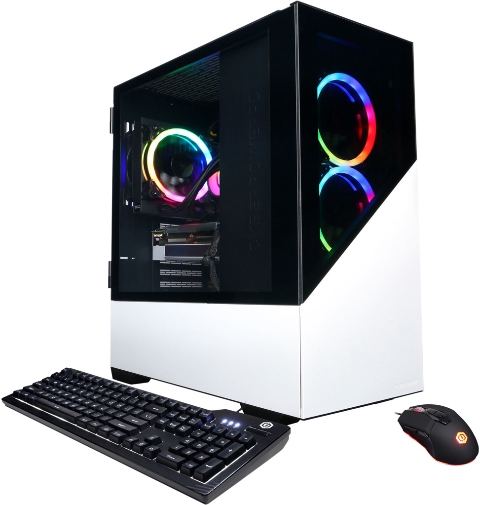 CyberPowerPC Gamer Supreme Gaming Desktop AMD Ryzen 7 5700G 16GB Memory NVIDIA GeForce RTX 3070 Ti 1TB SSD White SLC8600BSTV3 - $1149.99