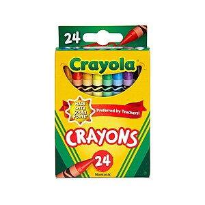 Kroger .49 24 pack Crayons and if you buy $20 worth, save $5 $0.49