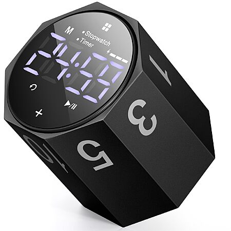 Metal Pomodoro Timer, ADHD Timer Automatically Rotated Display, for Focus