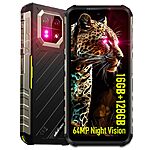 Ulefone Armor 22 Rugged Smartphone: 64MP Night Vision Camera, 6.58&quot; FHD+ 120Hz Display, 128GB ROM, 6600mAh Battery, Android 13 $219.99