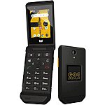 Cat S22 Flip (16GB) 2.8&quot; Touchscreen, Android 11, IP68 Water Resistant, 4G LTE GSM (T-Mobile Unlocked for MetroPCS, Global) (Black) (Renewed) $54.89