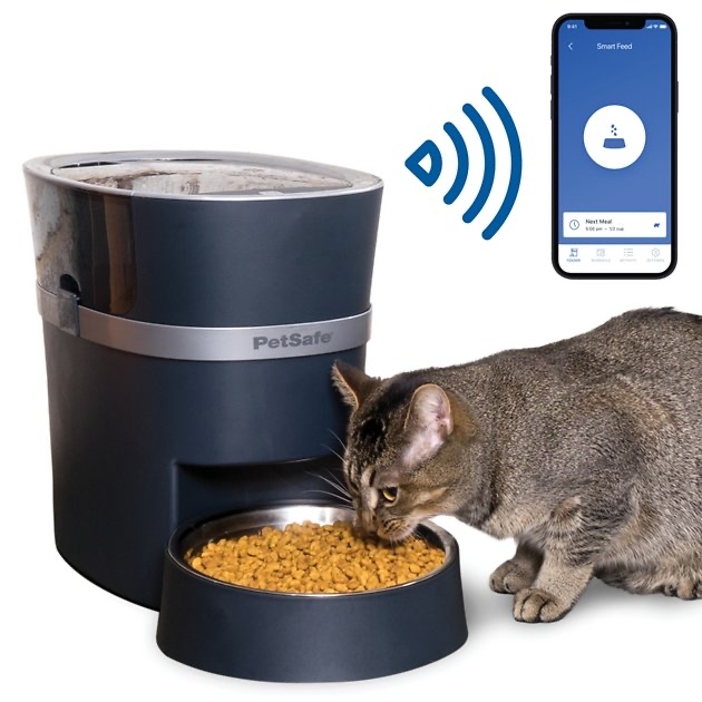 PETSAFE Smart Feed 2.0 Wifi-Enabled Automatic Dog & Cat Feeder, Blue - $129.95