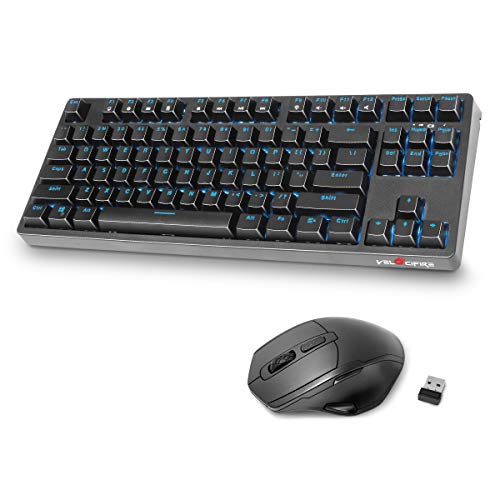 Velocifire KM01 87 Key Brown Switch Wireless Mechanical Keyboard with Mouse Combo $29.99 at Amazon