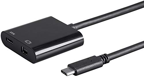 Monoprice Select Series USB-C to Mini DisplayPort & USB-C (F) Dual Port Adapter $10.69
