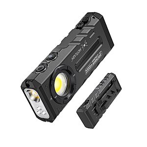 HOTLIGH 2000 Lumen Rechargeable EDC Flashlight w/ Flood & Multi-UV $20 (free shipping with Prime) $19.99