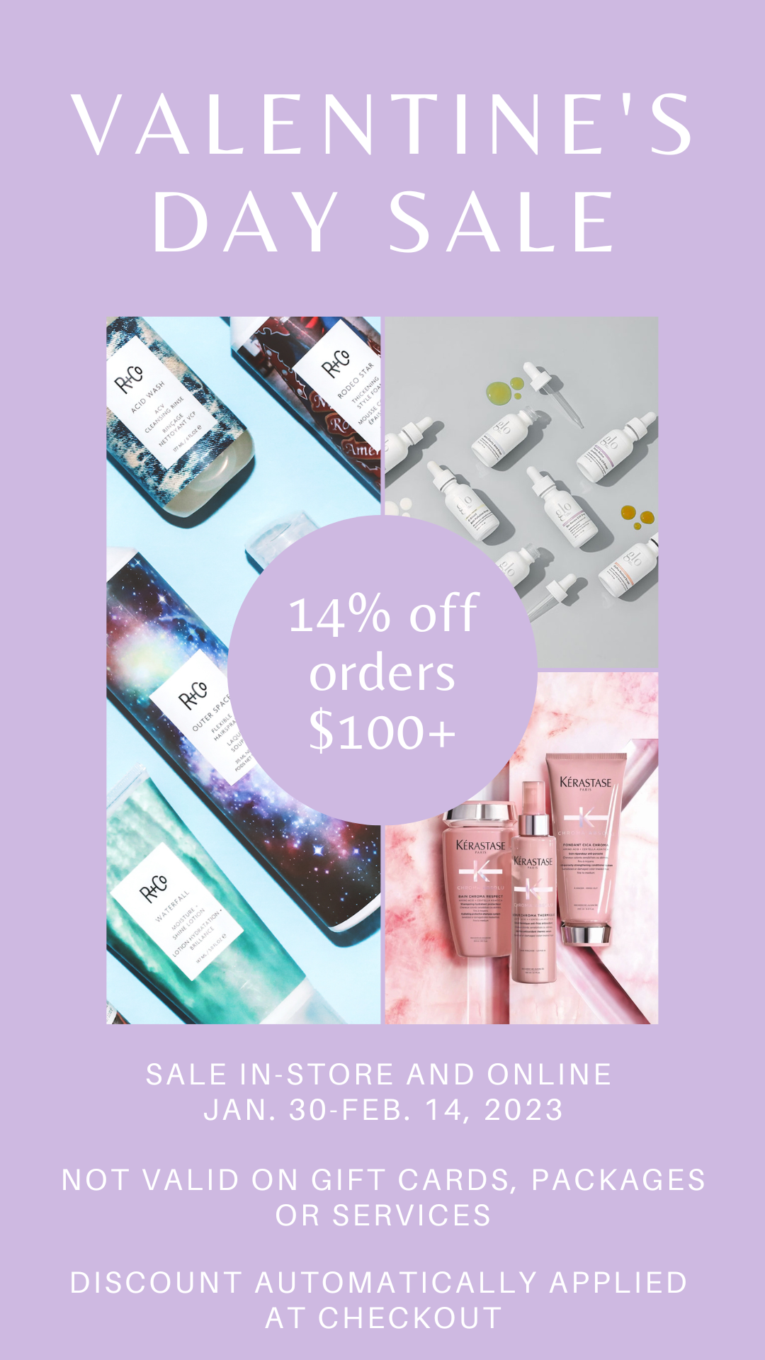 Valentine Day Sale Haircare, Skincare Products - 14% OFF on 100+ Orders