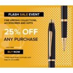 Cross Pens (Sitewide) are 25% OFF (FLASH SALE)