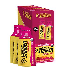 Honey Stinger Organic Fruit Smoothie Energy Gel, 12 Pack, 13.2 Ounce S&S
