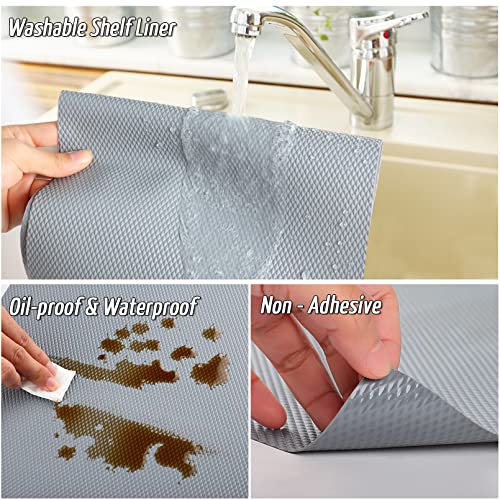 Kitchen Shelf Liner Drawer Liners, Non-Adhesive Refrigerator Liners  Waterproof F